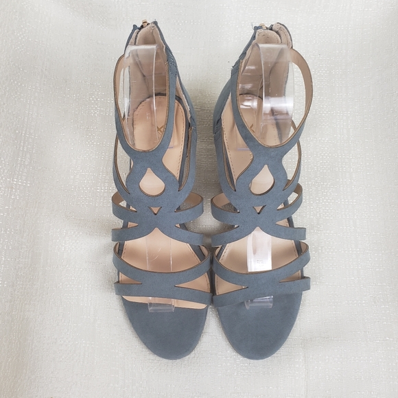 NWOB Xappeal Estelle Wedge Pale Blue - Picture 2 of 5